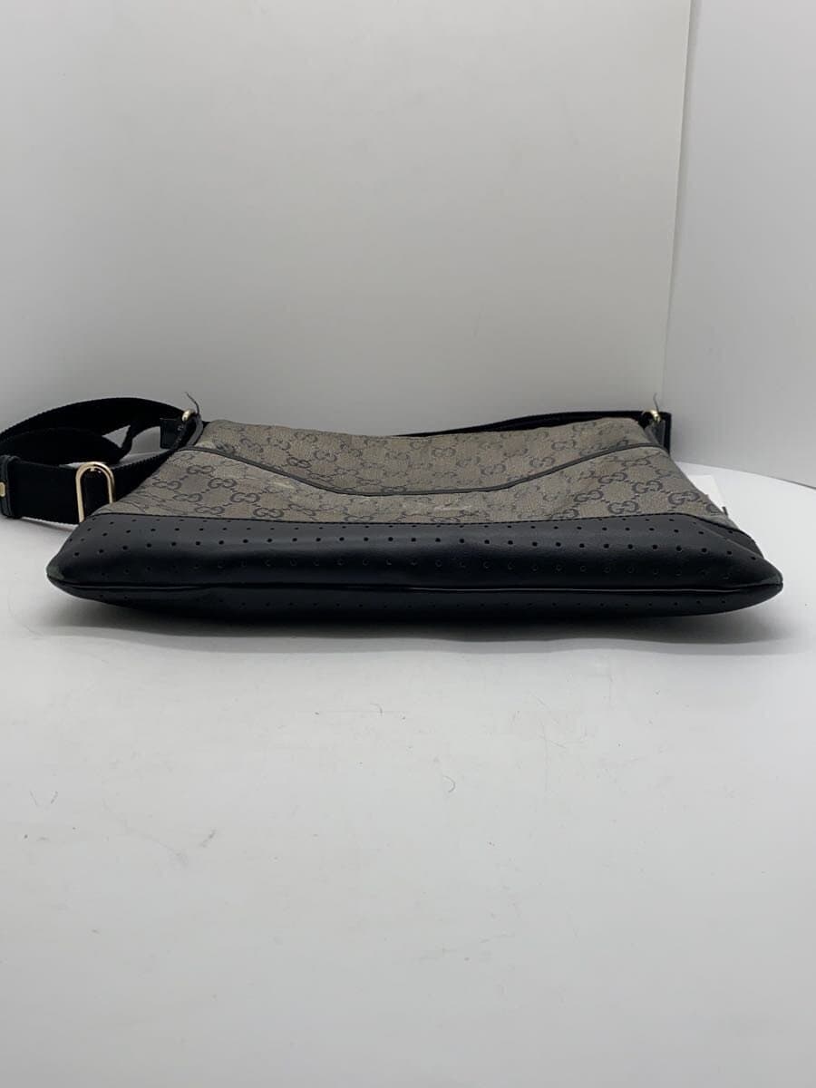 GUCCI Shoulder Bag_GG Crystal Canvas BRW Surface With Fabric Deterioration 3