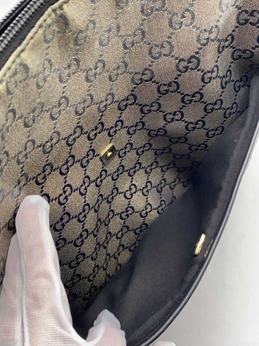 GUCCI Shoulder Bag_GG Crystal Canvas BRW Surface With Fabric Deterioration 6