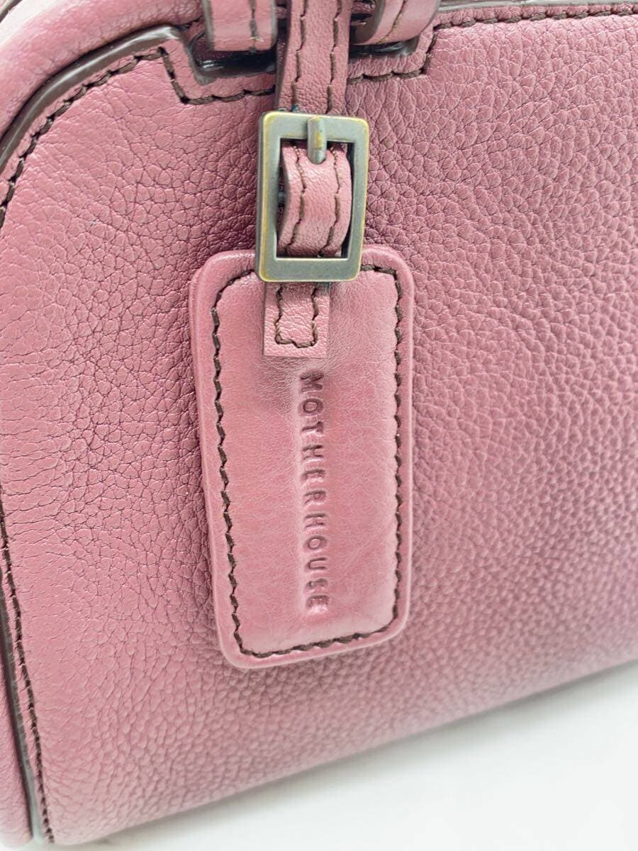 MOTHERHOUSE Shoulder Bag Cowhide PNK Solid 5