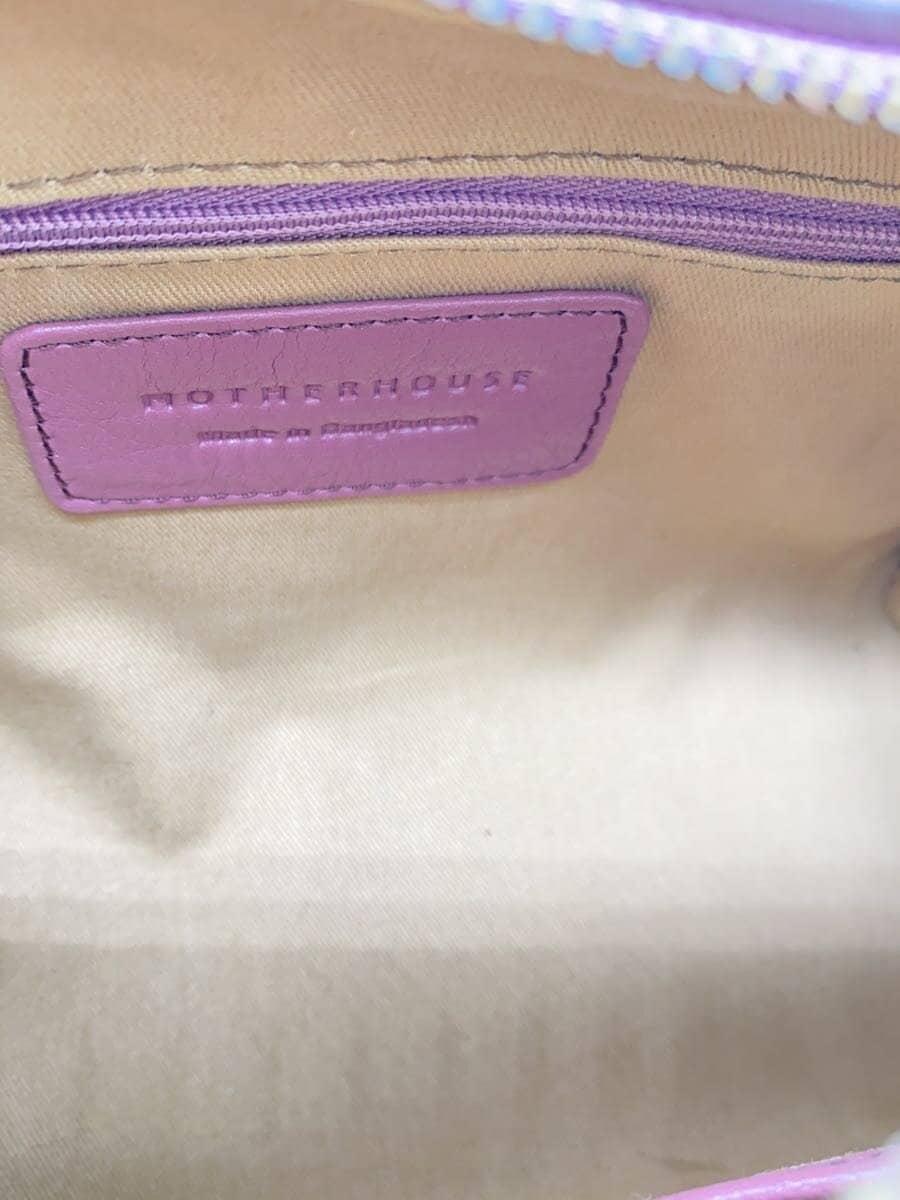 MOTHERHOUSE Shoulder Bag Cowhide PNK Solid 6