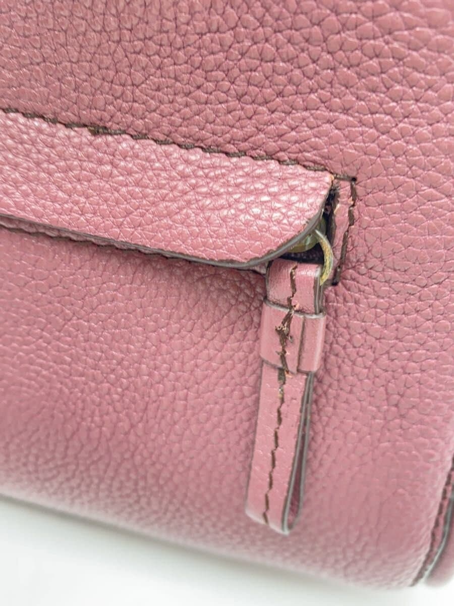 MOTHERHOUSE Shoulder Bag Cowhide PNK Solid 8