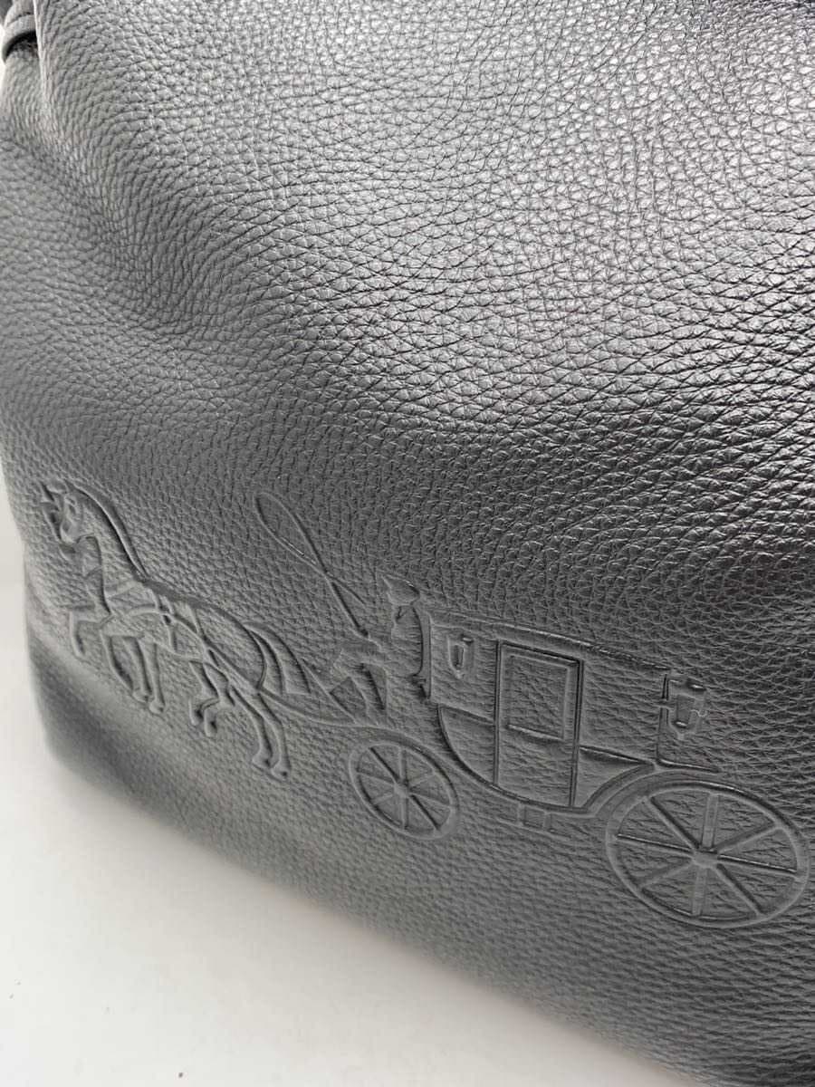 COACH Tote Bag Leather BLK Solid G2279 5