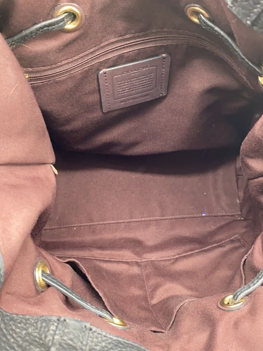 COACH Tote Bag Leather BLK Solid G2279 6