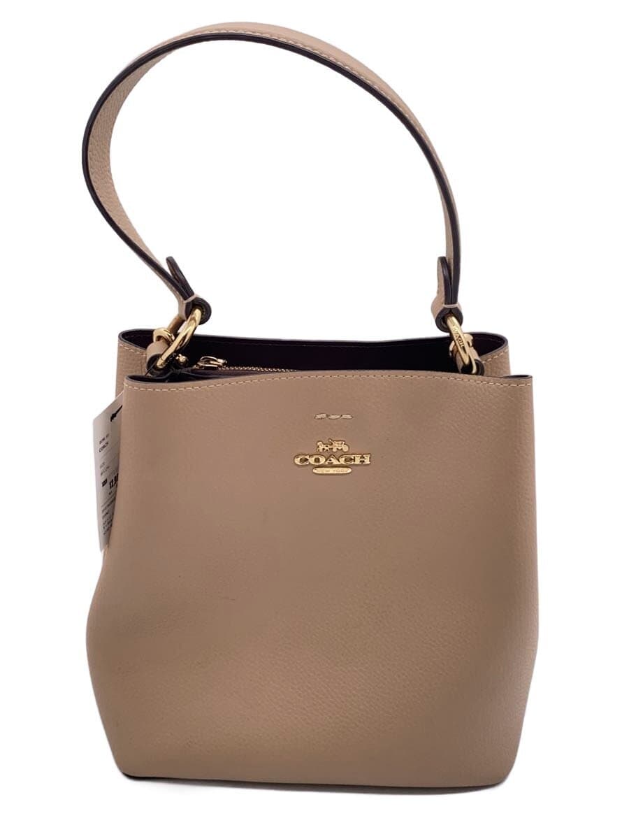 COACH Handbag Leather BEG e2180-1011