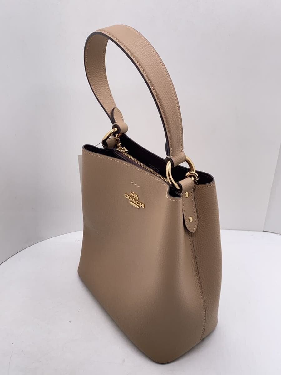 COACH Handbag Leather BEG e2180-1011 2