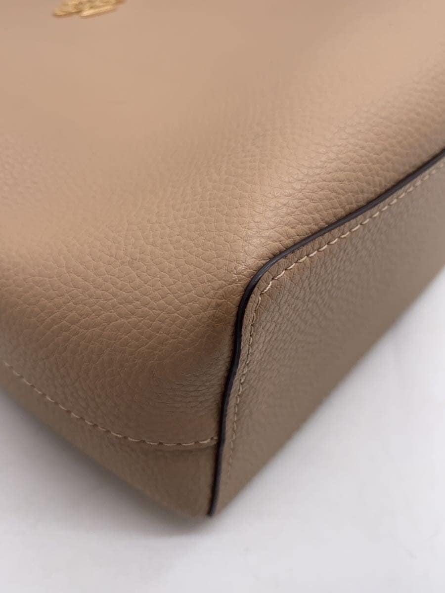 COACH Handbag Leather BEG e2180-1011 9