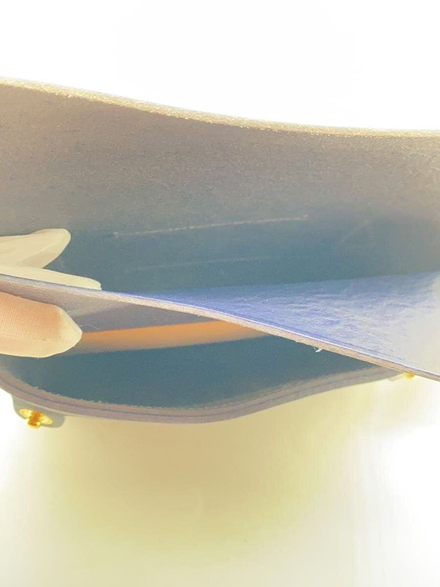 BEER BELLY Shoulder Bag Leather NVY Plain DOUBLE FLAPS S 6