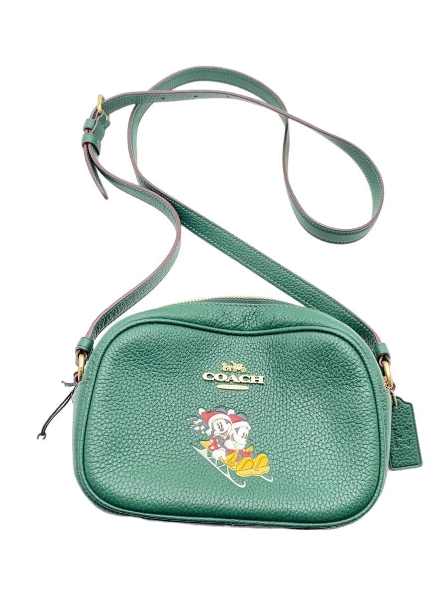 COACH shoulder bag leather GRN