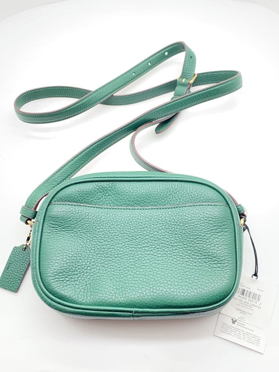 COACH shoulder bag leather GRN 3