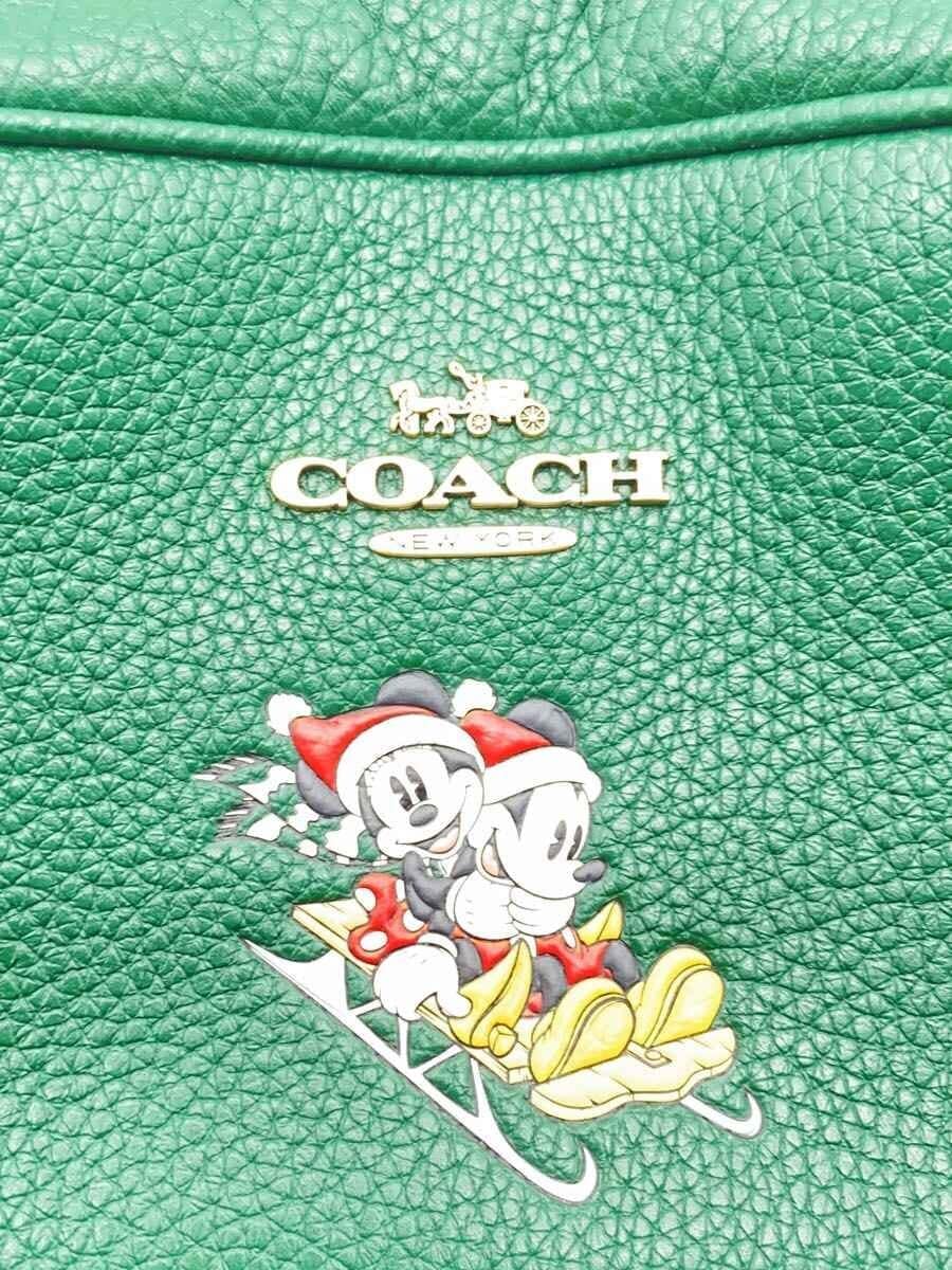 COACH shoulder bag leather GRN 5