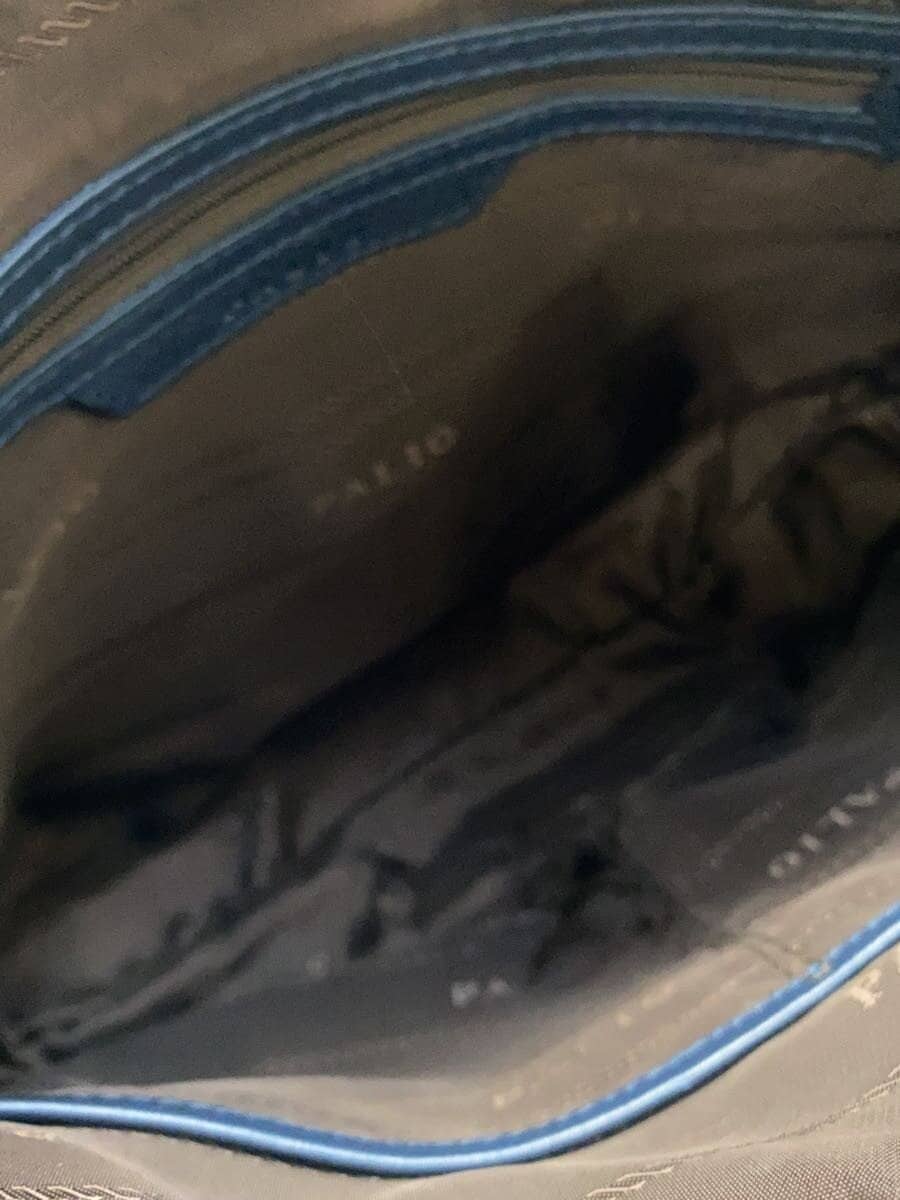 PALIO Shoulder Bag Leather NVY Solid 6