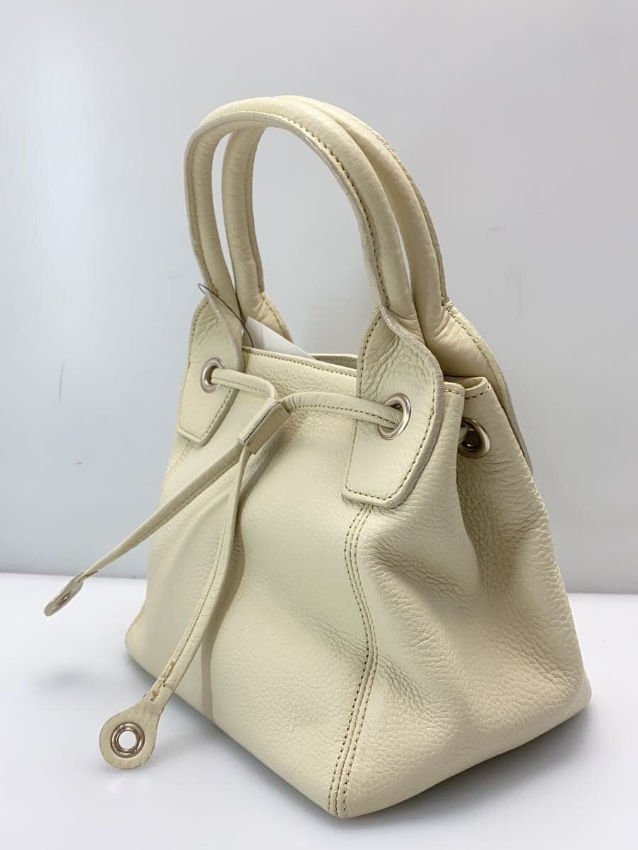 M’S GRACY Handbag Cowhide WHT Solid 574102 2