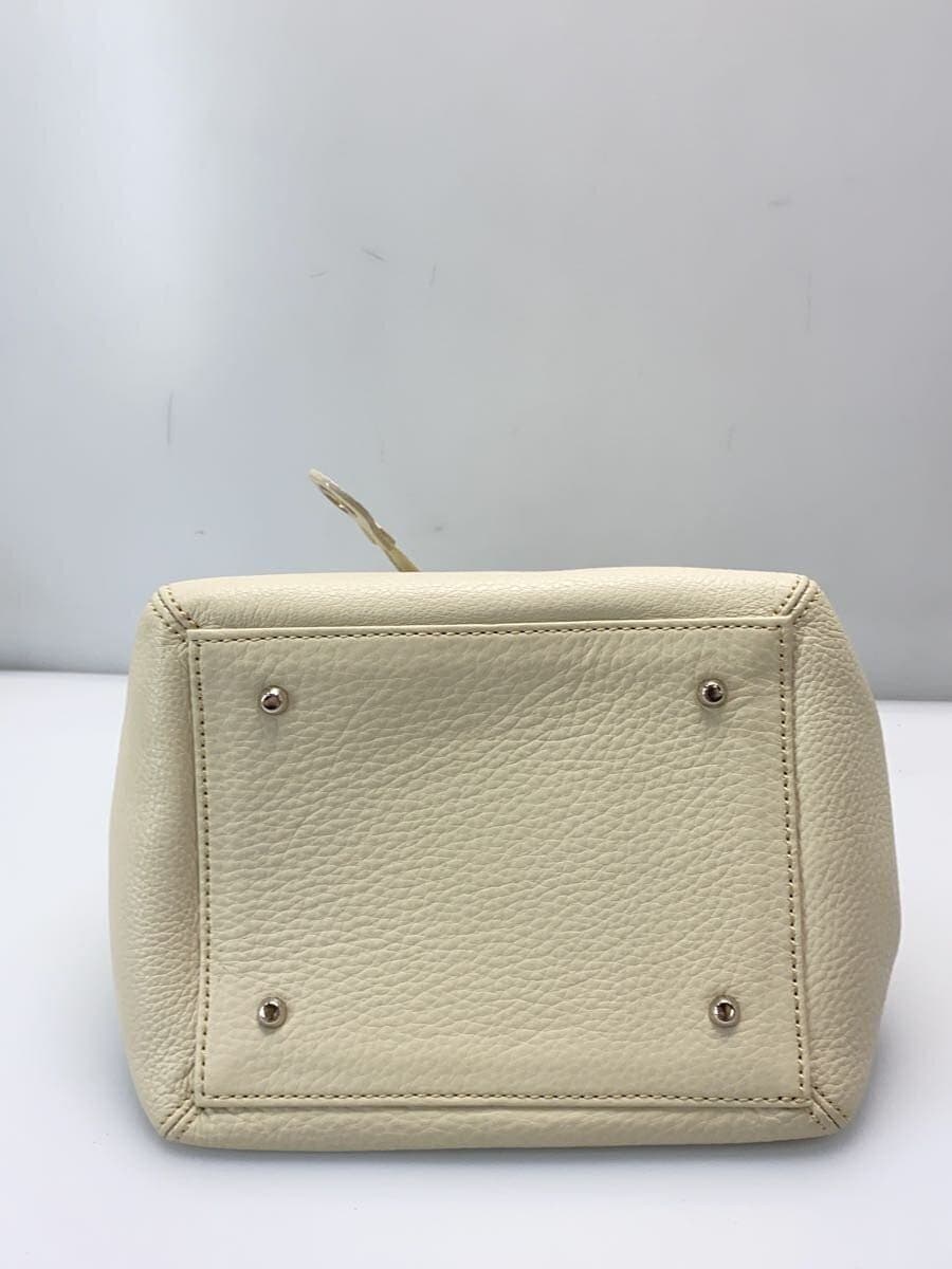 M’S GRACY Handbag Cowhide WHT Solid 574102 4