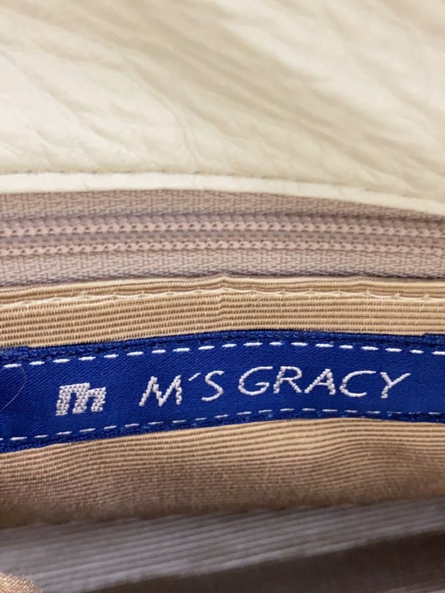 M’S GRACY Handbag Cowhide WHT Solid 574102 5