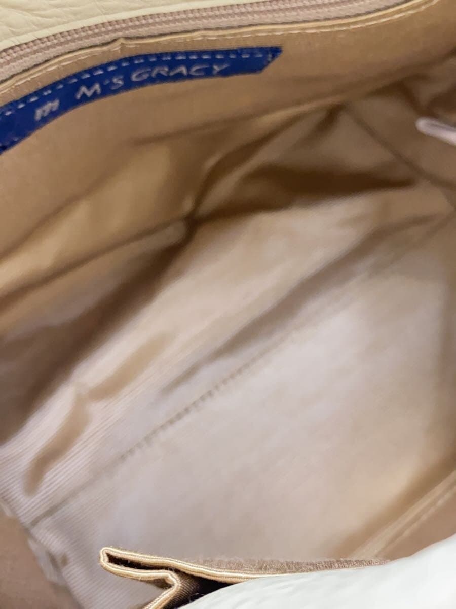 M’S GRACY Handbag Cowhide WHT Solid 574102 6