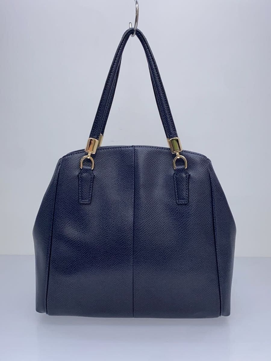 COACH shoulder bag leather NVY plain F34663 3
