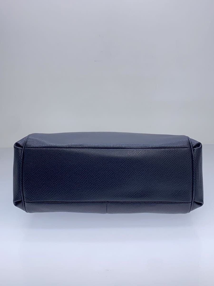 COACH shoulder bag leather NVY plain F34663 4