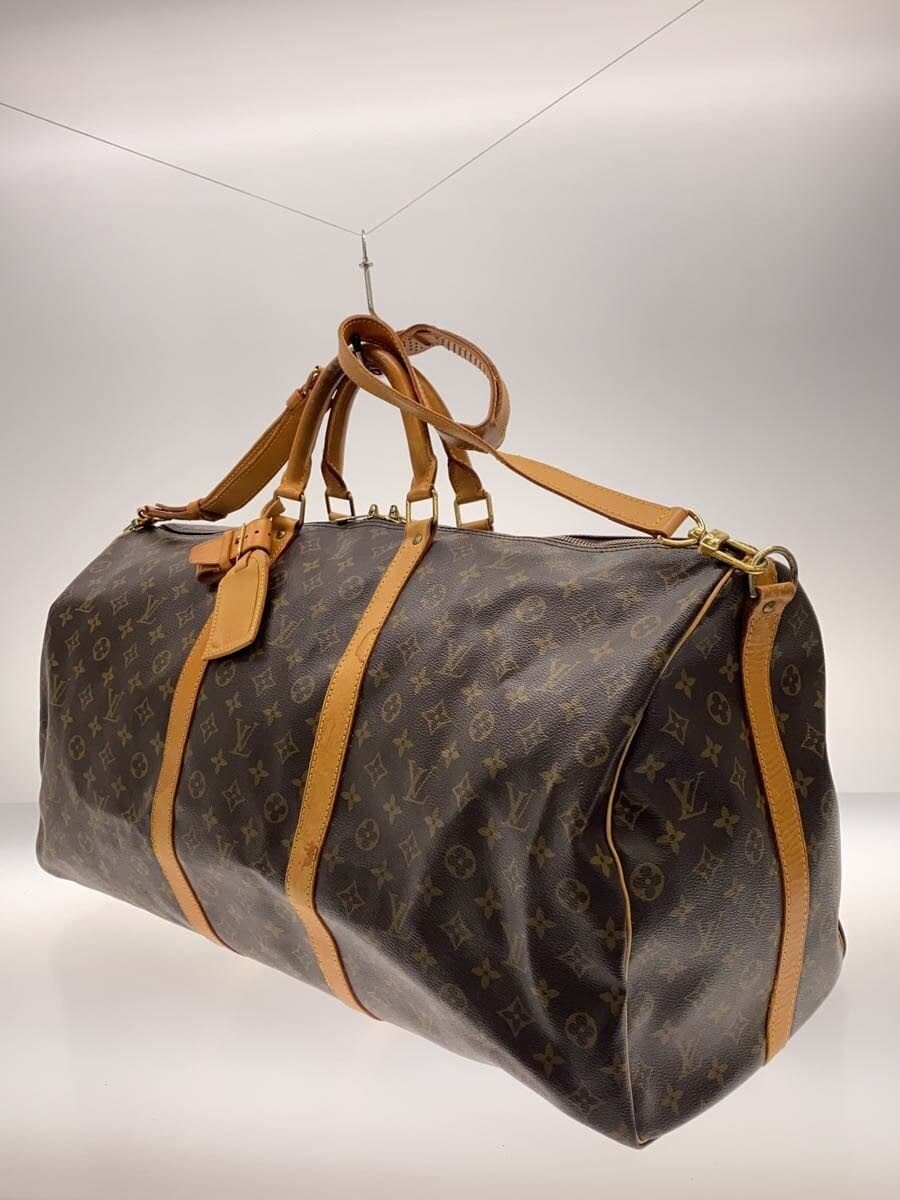 LOUIS VUITTON Keepall Bandoulière 60_Monogram Canvas PVC BRW M41412 2