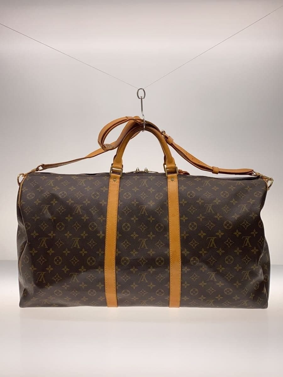 LOUIS VUITTON Keepall Bandoulière 60_Monogram Canvas PVC BRW M41412 3