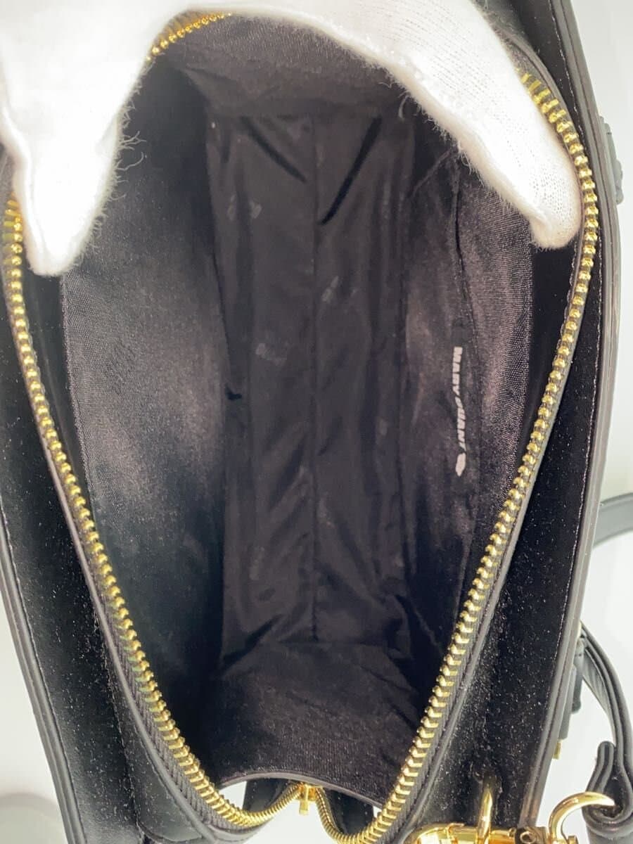 MARY QUANT shoulder bag -- BLK plain 6