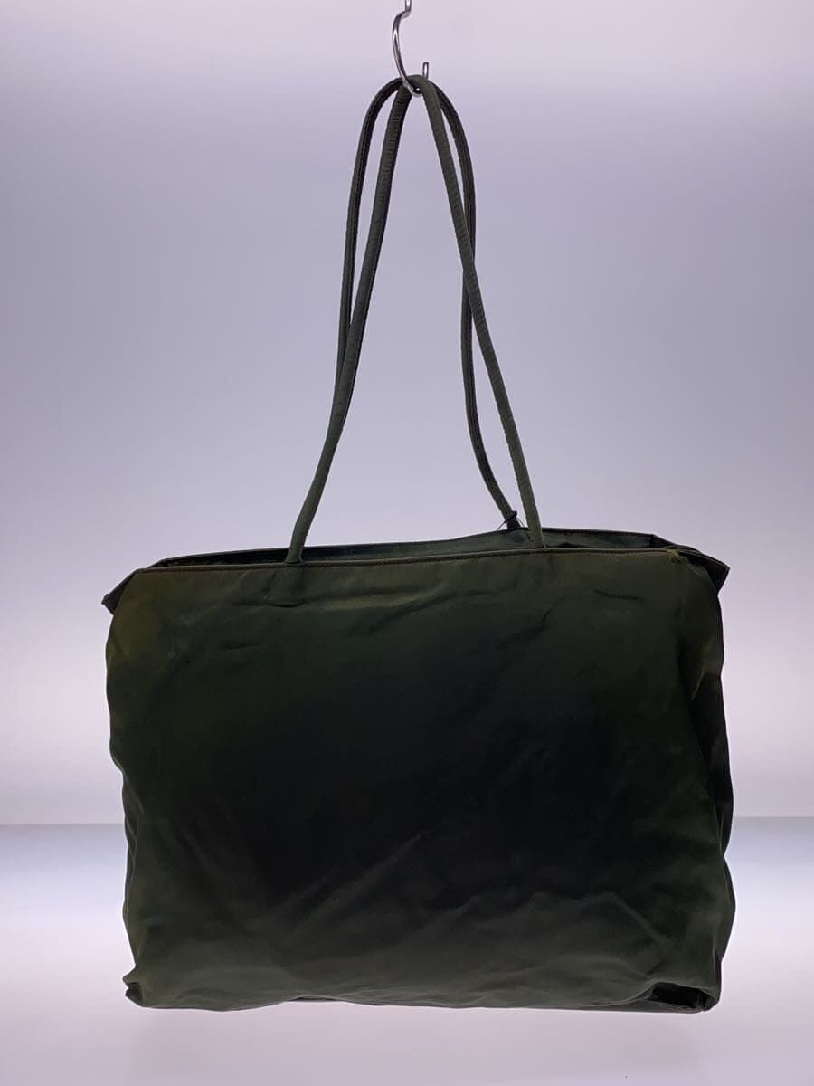 PRADA Tote Bag Nylon GRN Solid 3