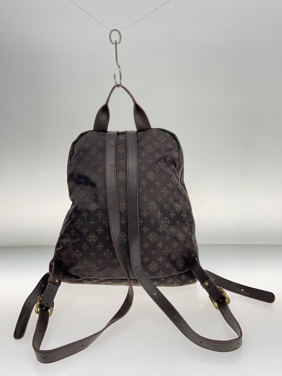 russet Backpack BRW All Over Pattern 3