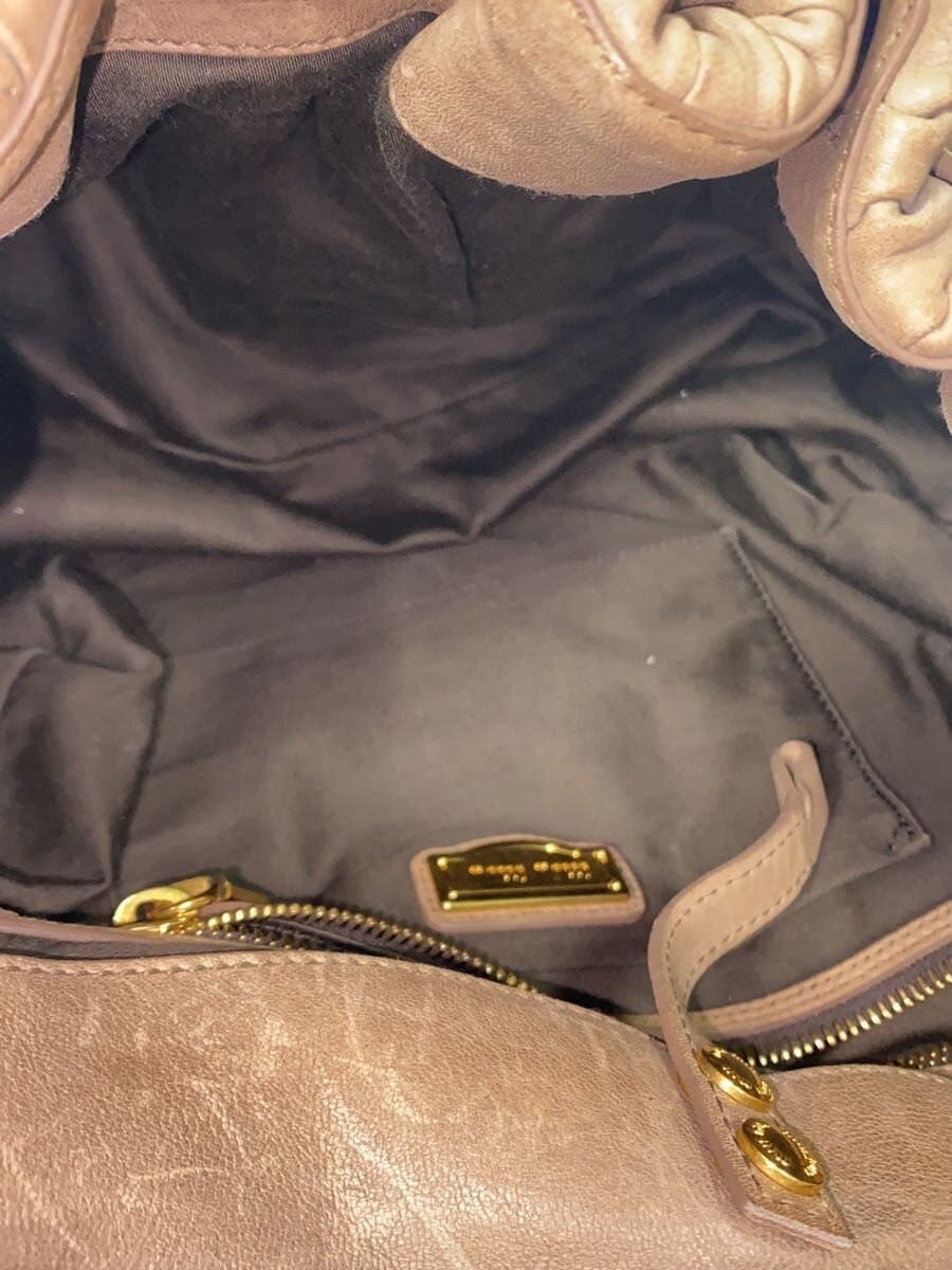 MIU MIU Shoulder Bag Leather BRW Solid 6