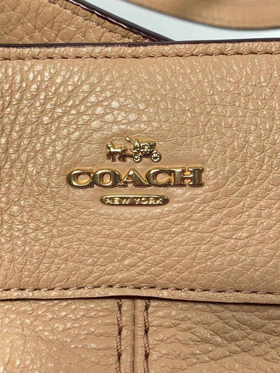 COACH handbag leather PNK F57545 5