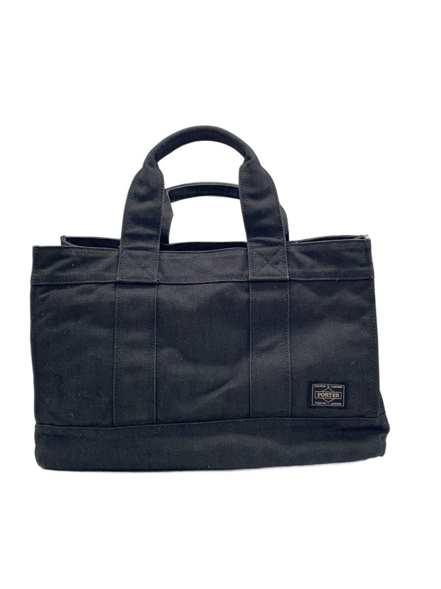PORTER tote bag cotton BLK 592-06577