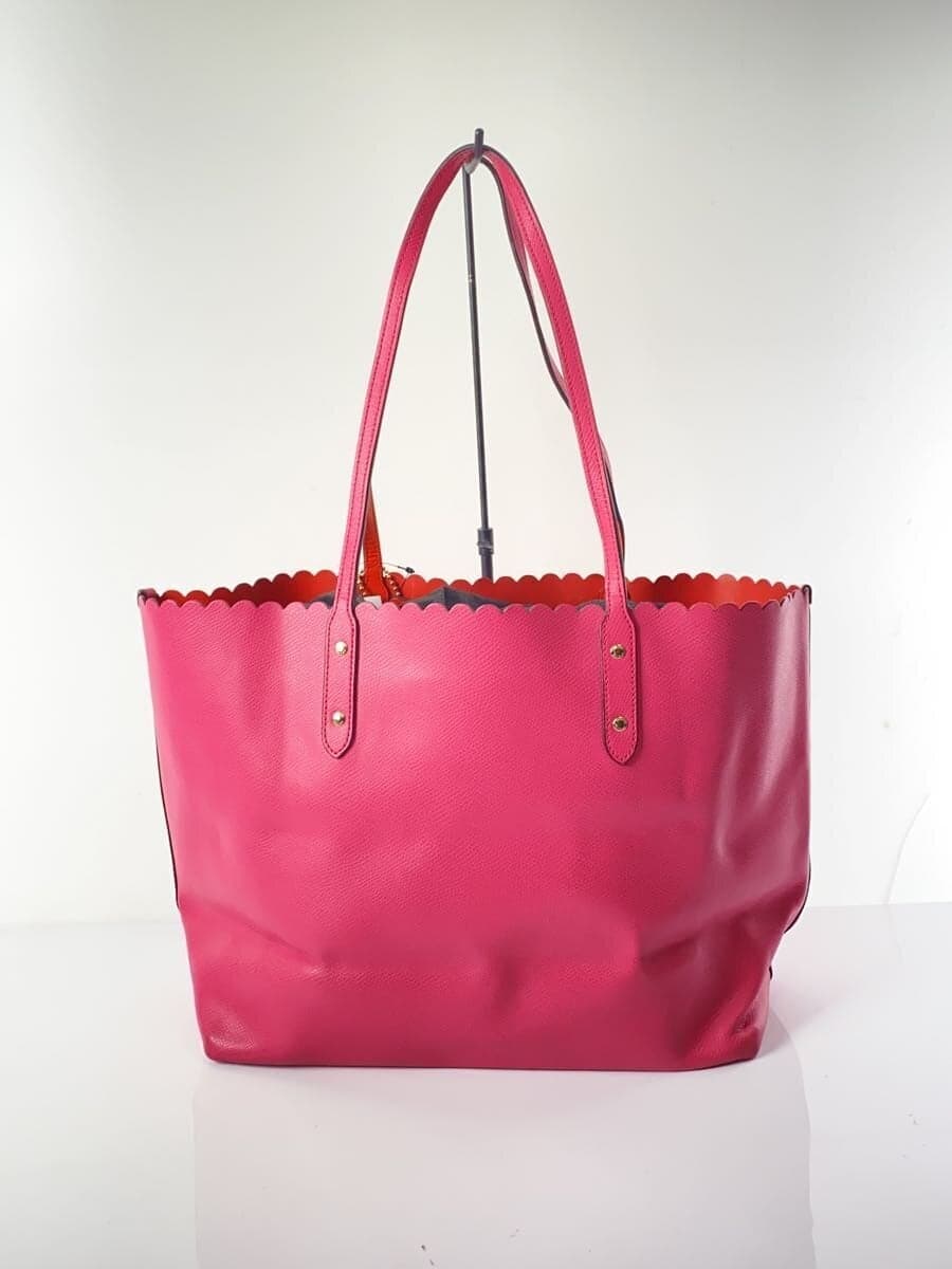 COACH Tote Bag Leather PNK Floral 3