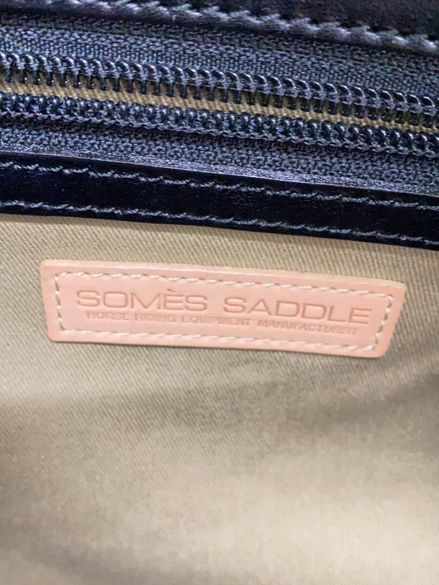 SOMES SADDLE Boston Bag Leather BLK Black 5