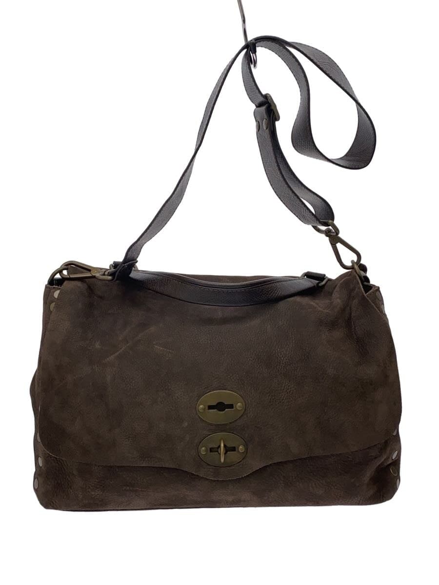 ZANELLATO Shoulder Bag Leather BRW Solid