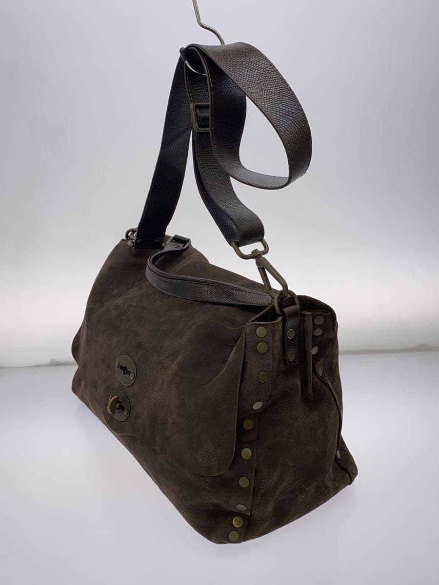 ZANELLATO Shoulder Bag Leather BRW Solid 2