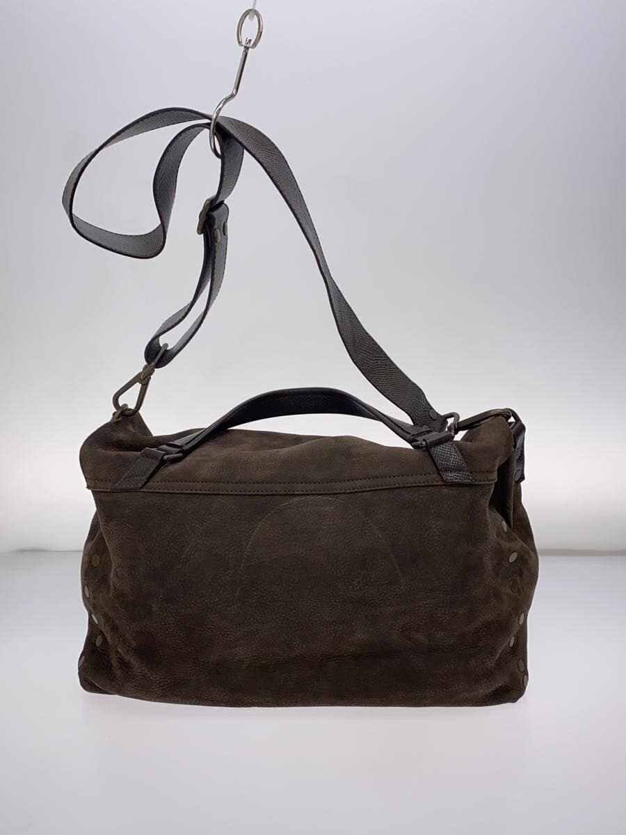 ZANELLATO Shoulder Bag Leather BRW Solid 3