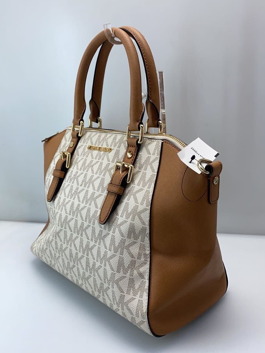 MICHAEL KORS Handbag PVC BRW All Over Pattern 35S7GC6S9B 2