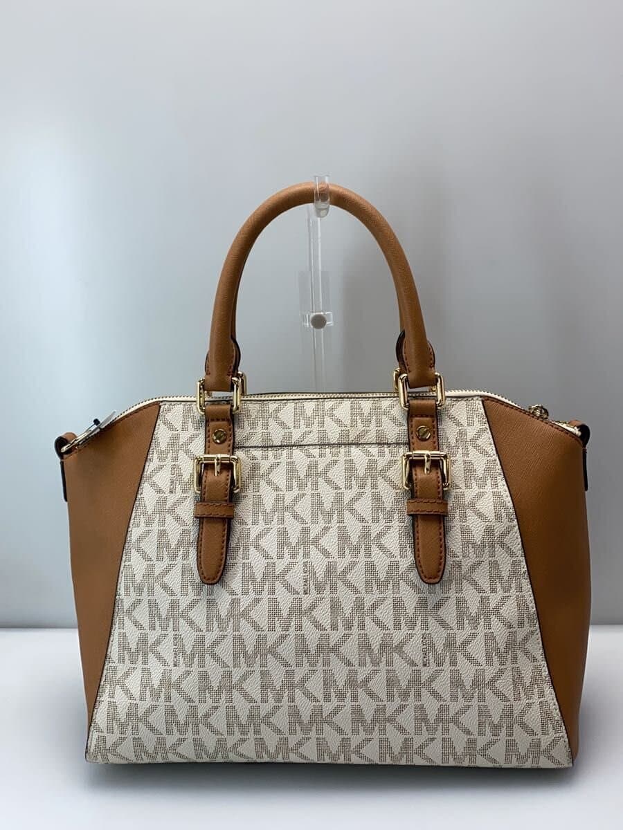 MICHAEL KORS Handbag PVC BRW All Over Pattern 35S7GC6S9B 3