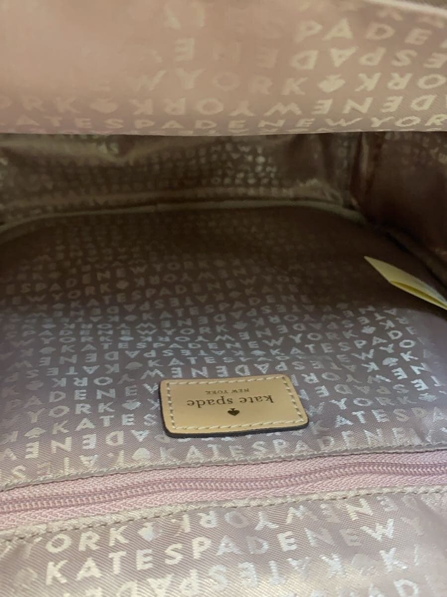 kate spade new york Backpack Cowhide WHT All Over Pattern WKRU5330 6