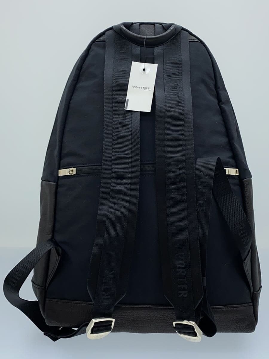 PORTER Backpack Leather BLK Solid 023-01082 ALOOF 3