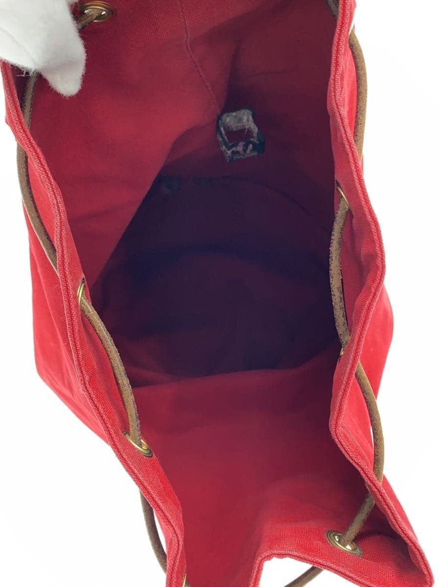 HERMES bag canvas red 6