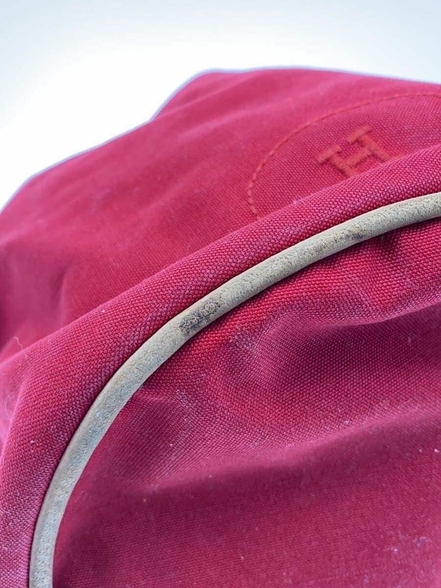 HERMES bag canvas red 7