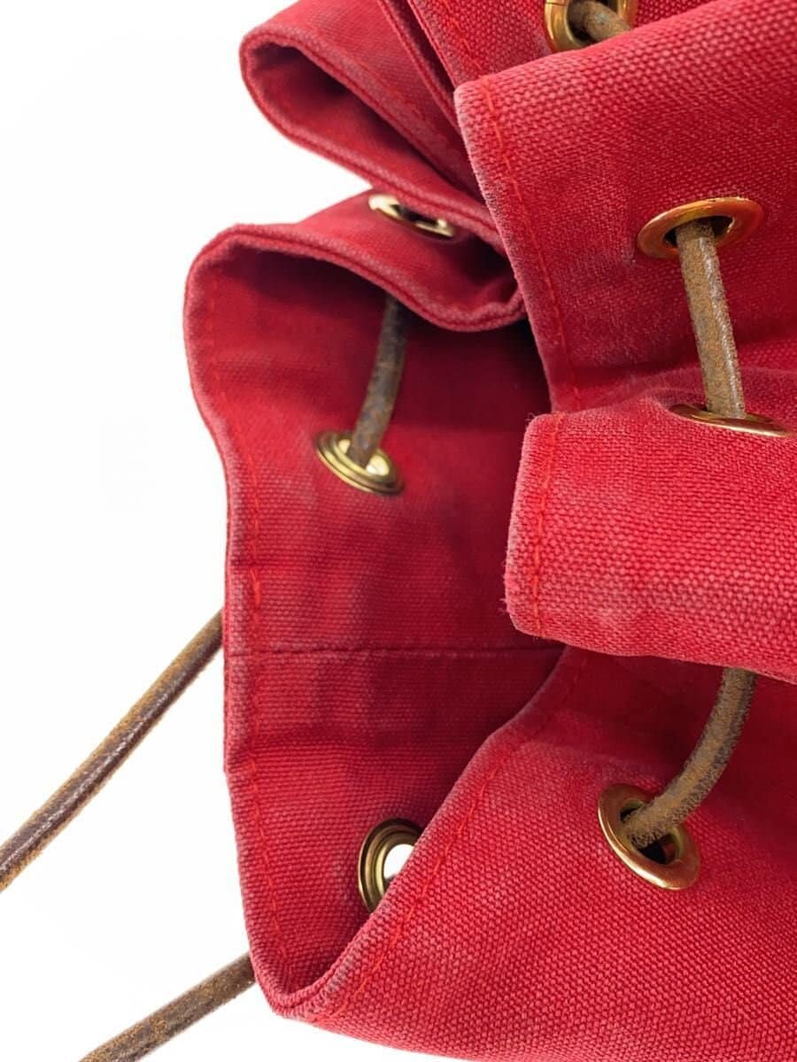 HERMES bag canvas red 9