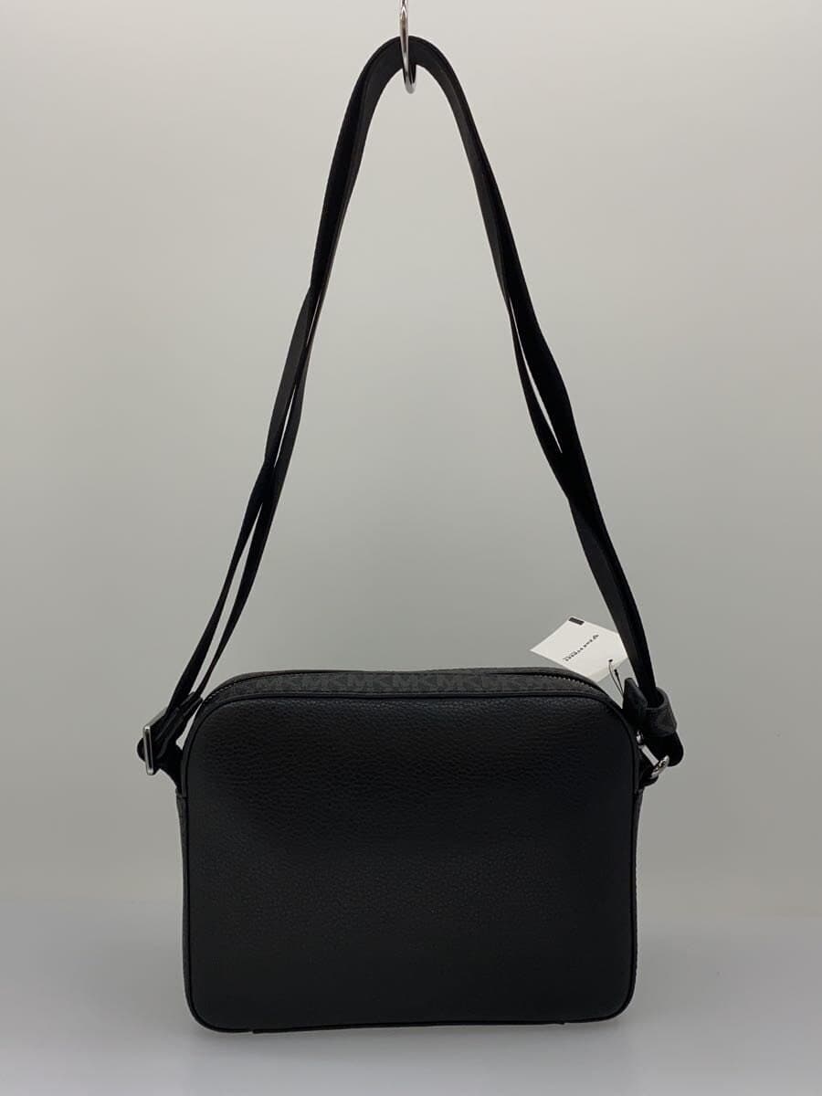MICHAEL KORS Shoulder Bag Leather BLK Allover Pattern COOPER Flap Camera Bag 3