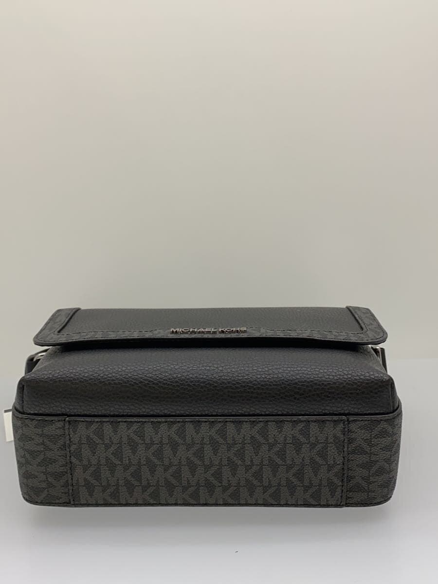 MICHAEL KORS Shoulder Bag Leather BLK Allover Pattern COOPER Flap Camera Bag 4