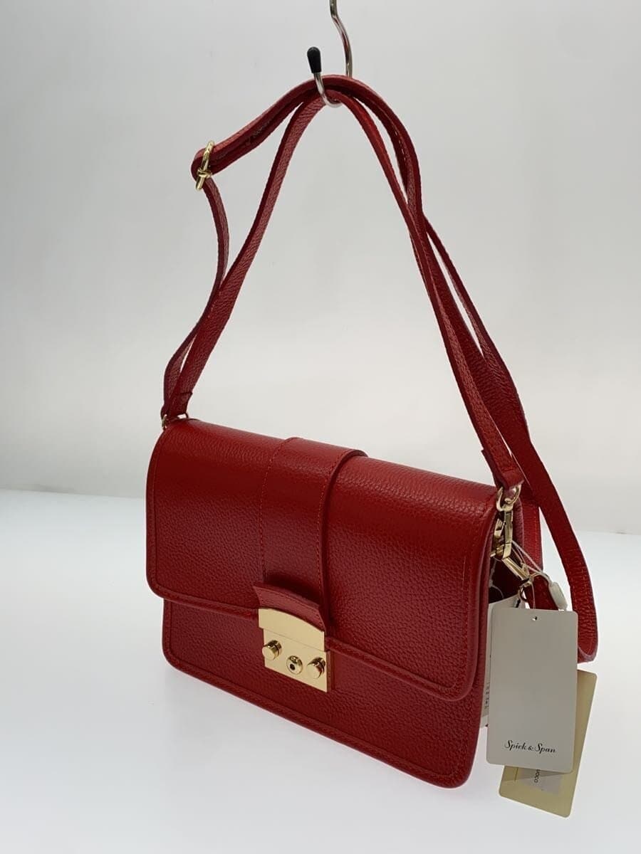 Spick&Span Shoulder Bag Cow Leather RED 22-092-210-0006-4-0 2