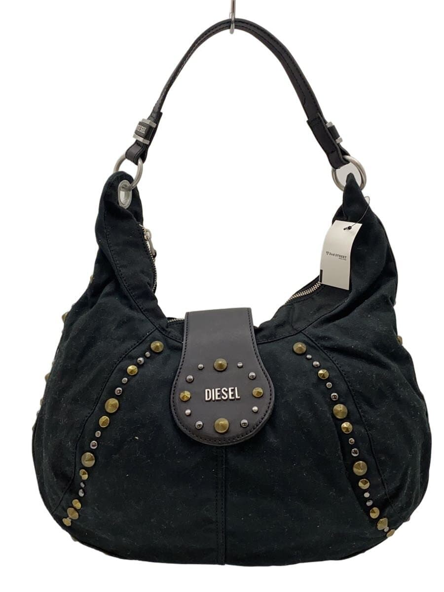 DIESEL shoulder bag canvas BLK