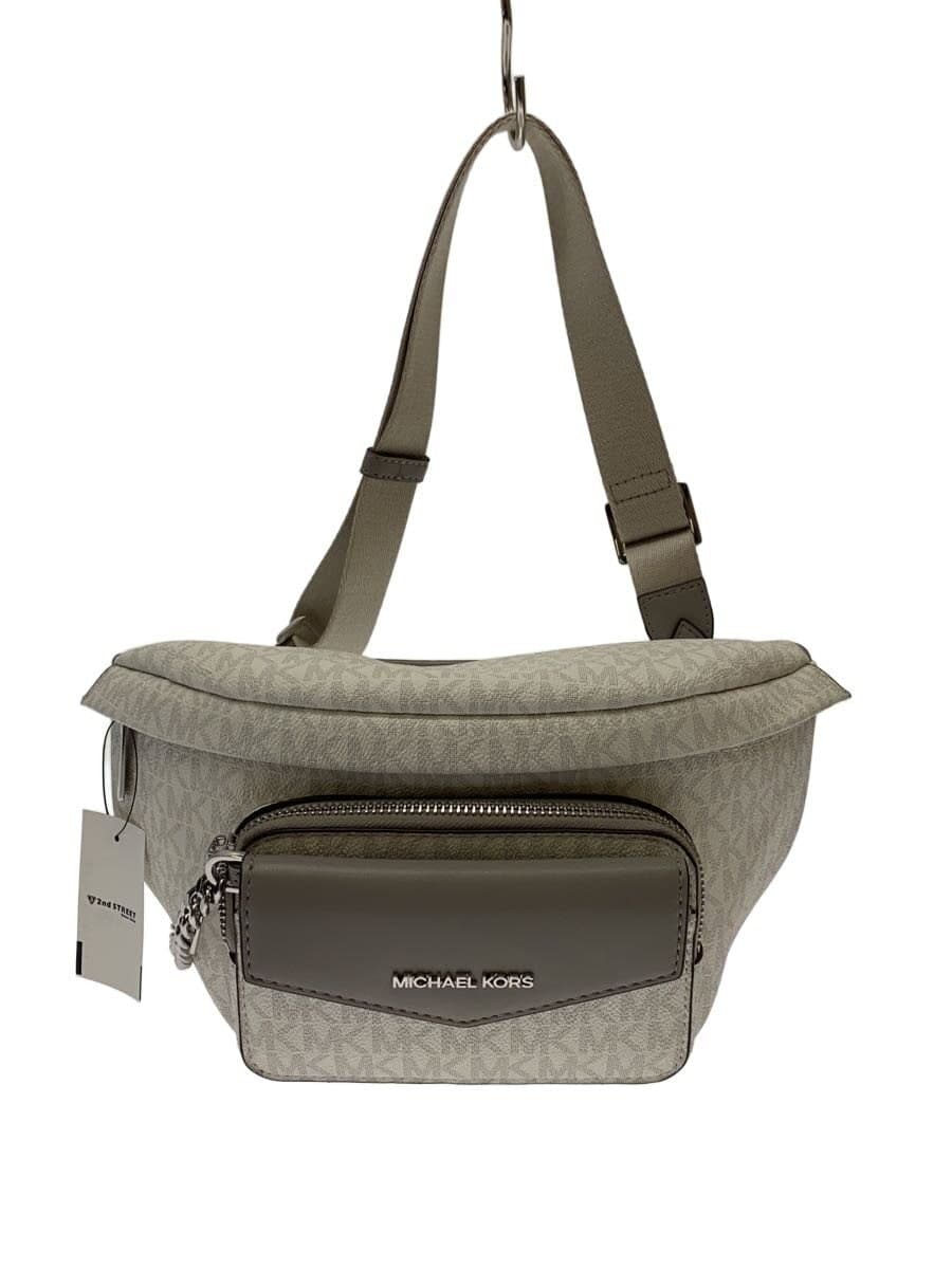 MICHAEL KORS Signature S Ring Bag Shoulder Bag Leather WHT 35H3S5MN7B