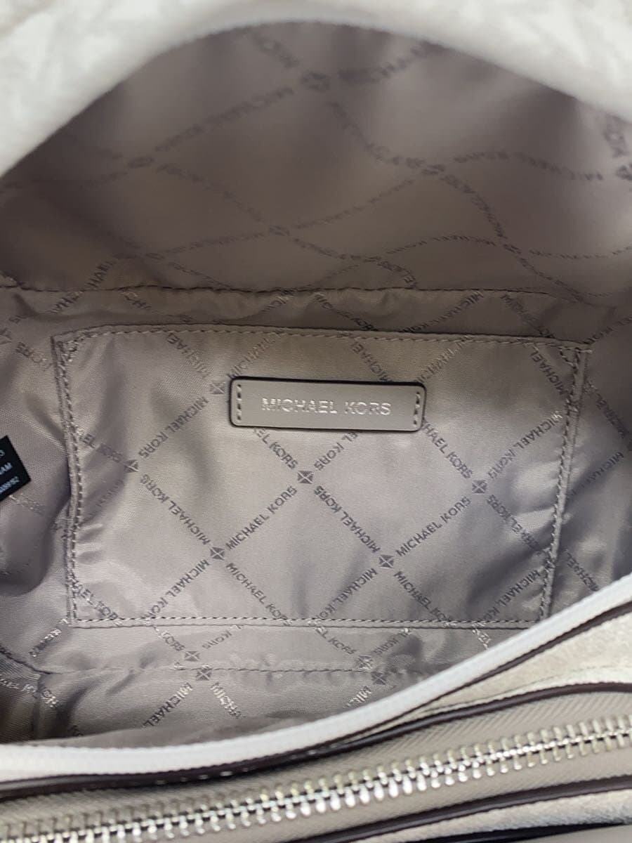 MICHAEL KORS Signature S Ring Bag Shoulder Bag Leather WHT 35H3S5MN7B 6