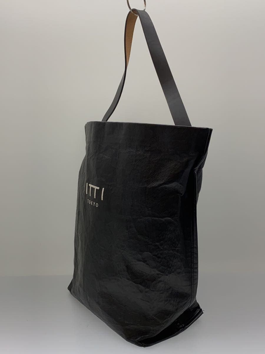 ITTIMARY PAPER BUCKET BAG Shoulder Bag Leather Black 2
