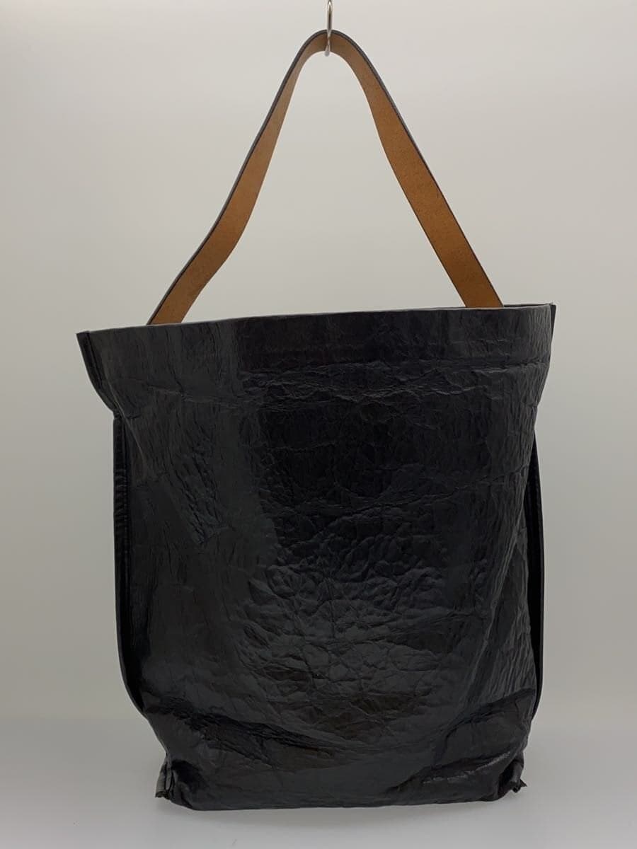 ITTIMARY PAPER BUCKET BAG Shoulder Bag Leather Black 3