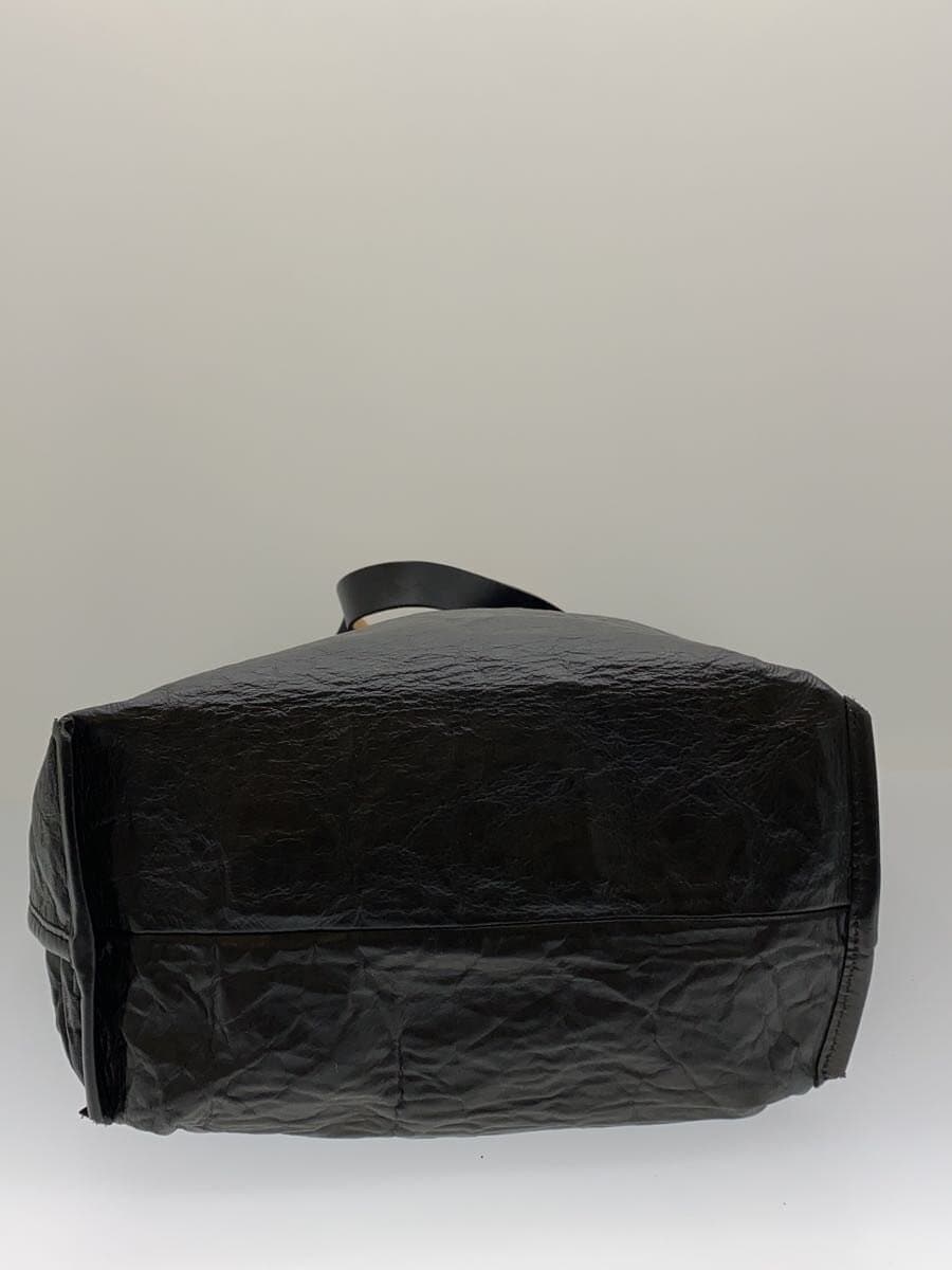 ITTIMARY PAPER BUCKET BAG Shoulder Bag Leather Black 4